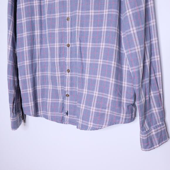 JOHNNIE-O Surflannel The Rascal Shirt Laguna Blue Plaid Button Up Men's L - Picture 4 of 10